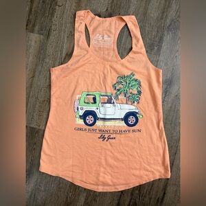Lily Grace • Girls Just Want To Have Sun Jeep Racerback Tank